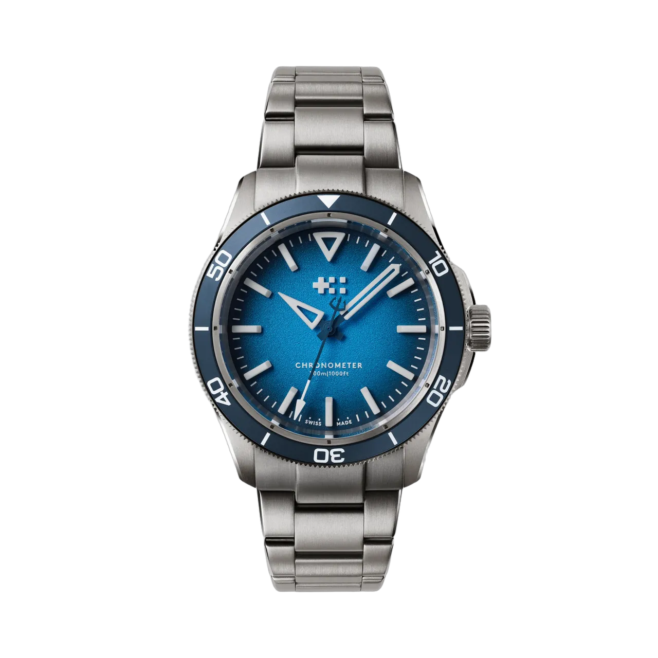 Christopher Ward C60 Trident Lumière Otomatik Mavi C6041C3H31T0BB0B0