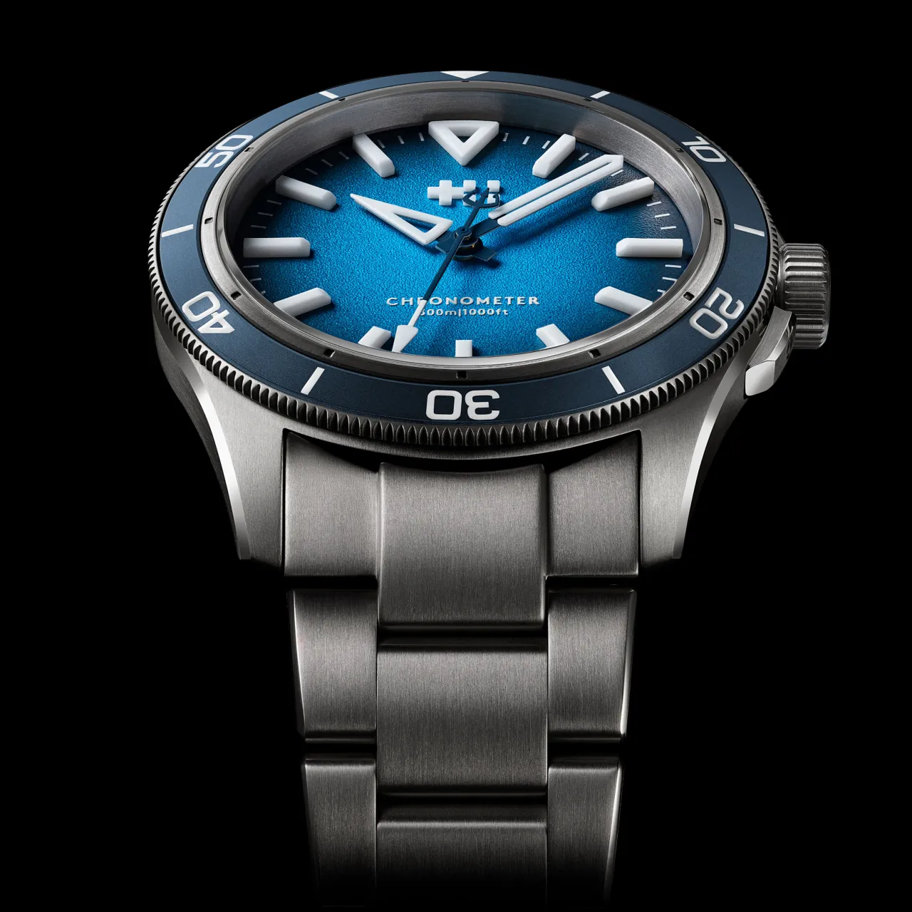 Christopher Ward C60 Trident Lumière Otomatik Mavi C6041C3H31T0BB0RO detay görseli 4