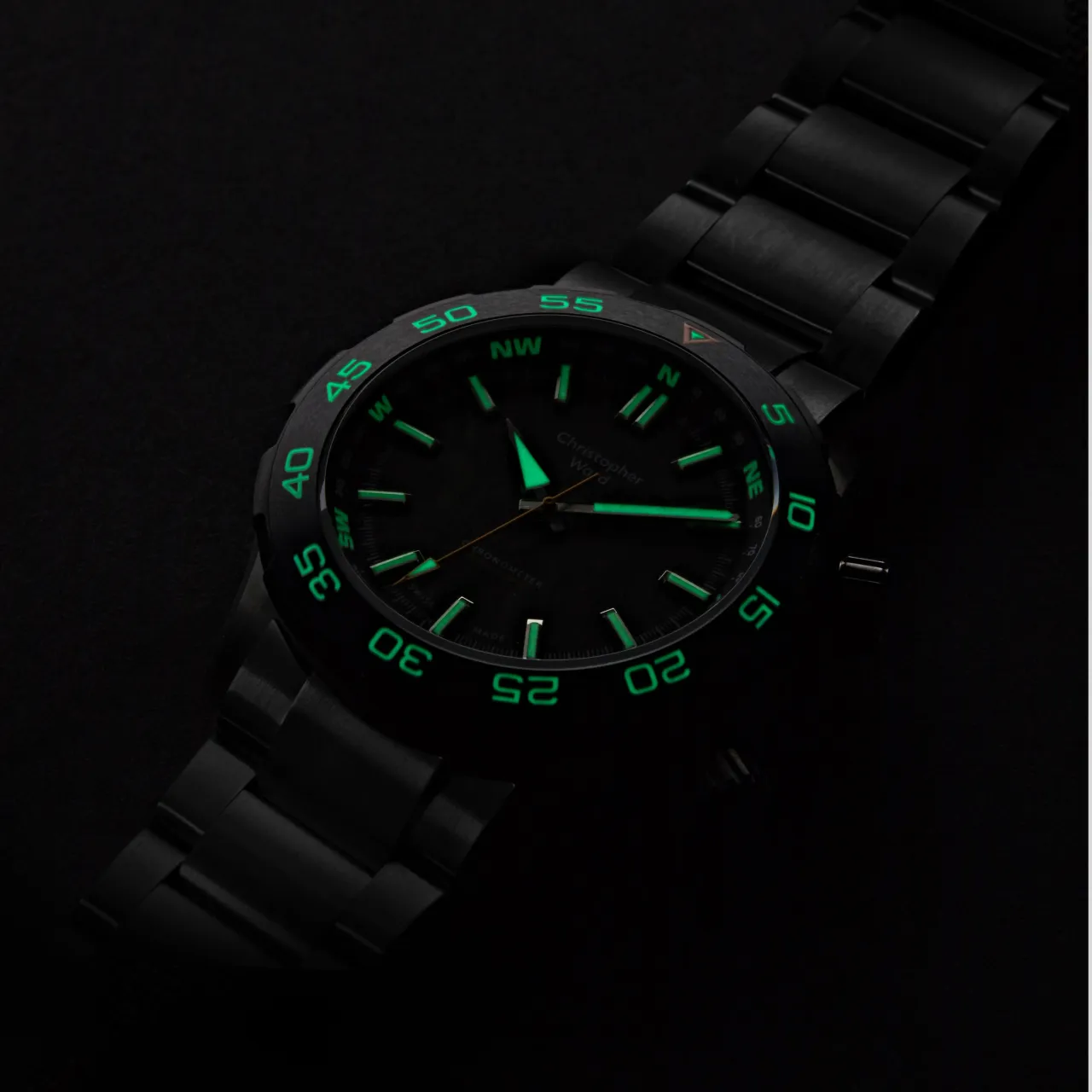 Christopher Ward C60 Lympstone Otomatik Carbon Black C6042A3H1SGKK0BG detay görseli 2