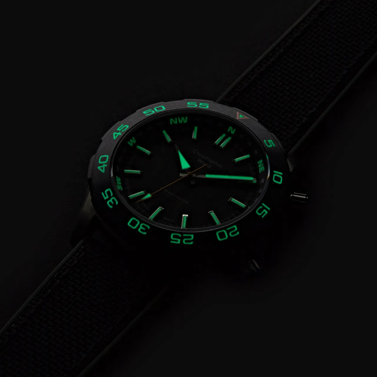 Christopher Ward C60 Lympstone Otomatik Carbon Black C6042A3H1SGKK0HK detay görseli 2