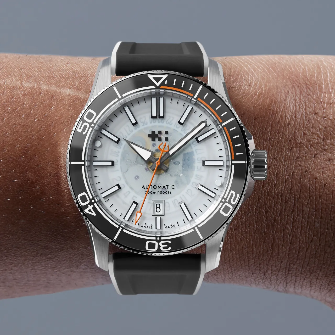 Christopher Ward C60 Sapphire Edge Otomatik Beyaz C6042ADA31S0KW3RKW detay görseli 3