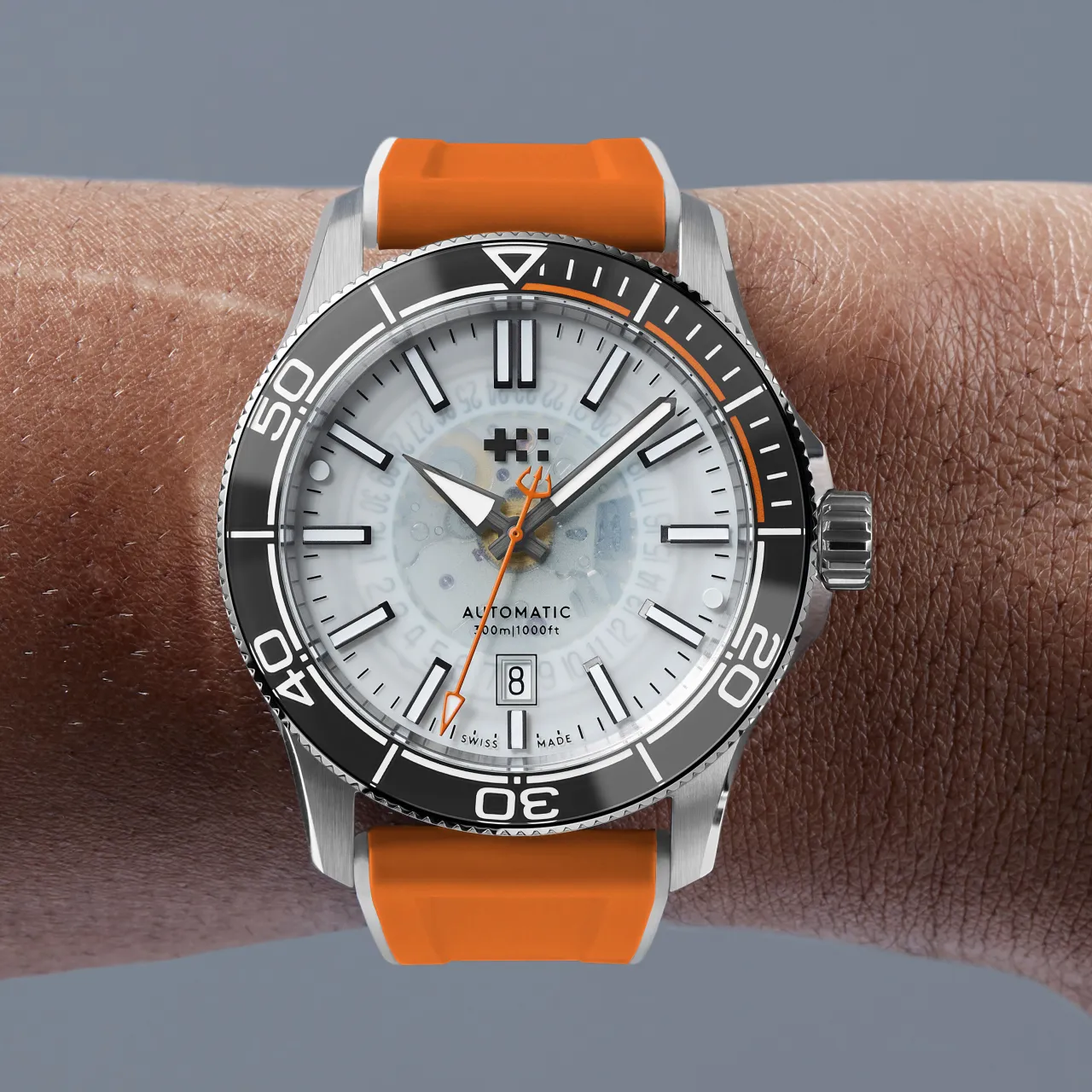 Christopher Ward C60 Sapphire Edge Otomatik Beyaz C6042ADA31S0KW3ROW detay görseli 3