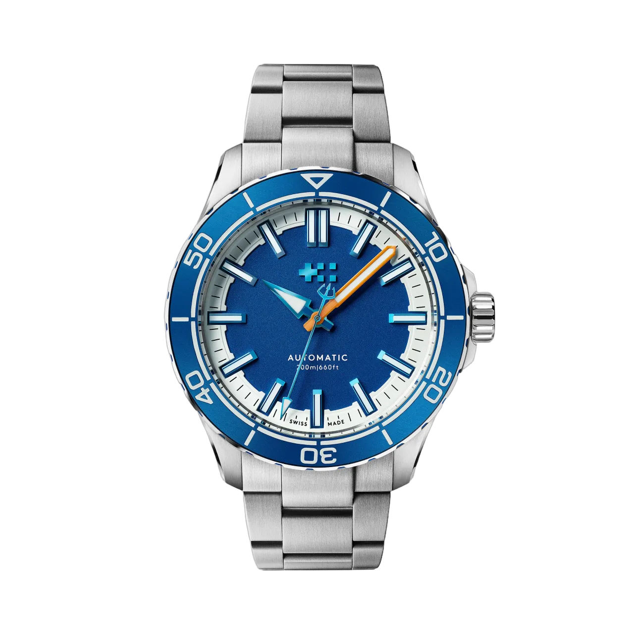 Christopher Ward C60 Trident Reef Otomatik Helio Blue C6044A3H31S0BB0B0