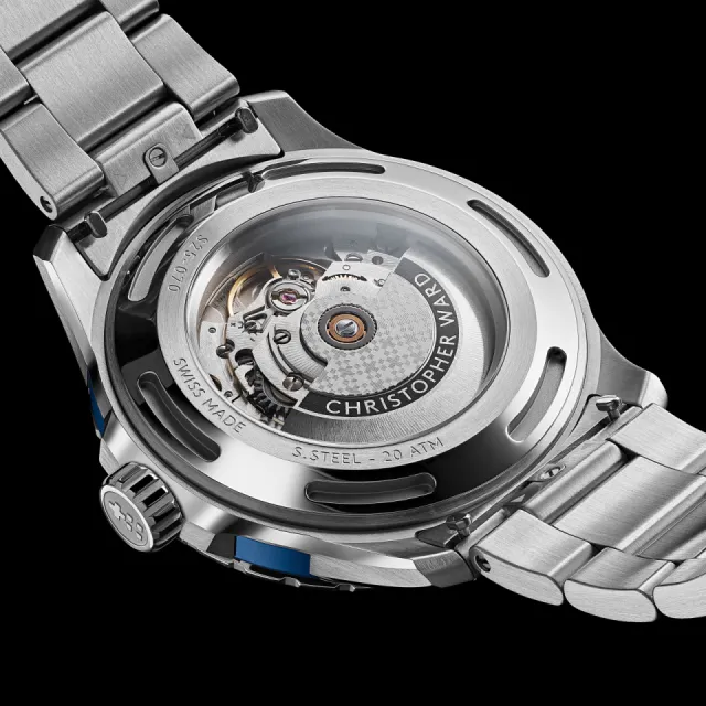 Christopher Ward C60 Trident Reef Otomatik Helio Blue C6044A3H31S0BB0B0 Görsel 7
