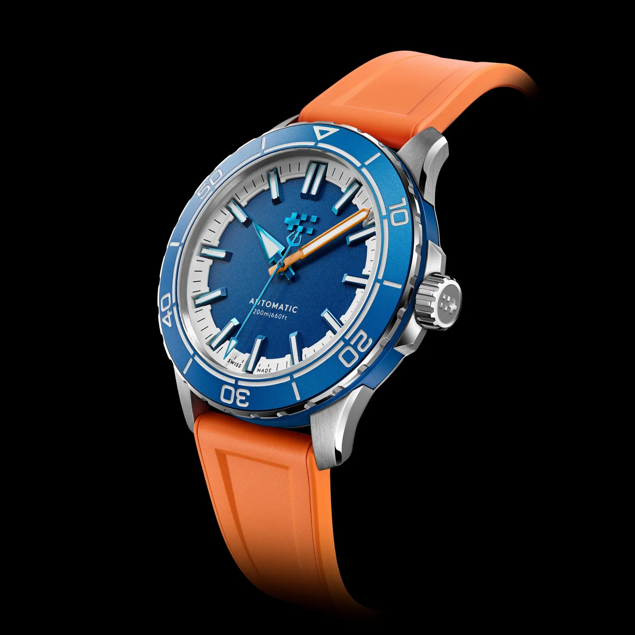 Christopher Ward C60 Trident Reef Otomatik Helio Blue C6044A3H31S0BB0RLB detay görseli 3