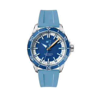 Christopher Ward C60 Trident Reef Otomatik Helio Blue C6044A3H31S0BB0RLB