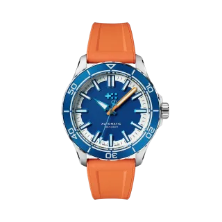 Christopher Ward C60 Trident Reef Otomatik Helio Blue C6044A3H31S0BB0RO