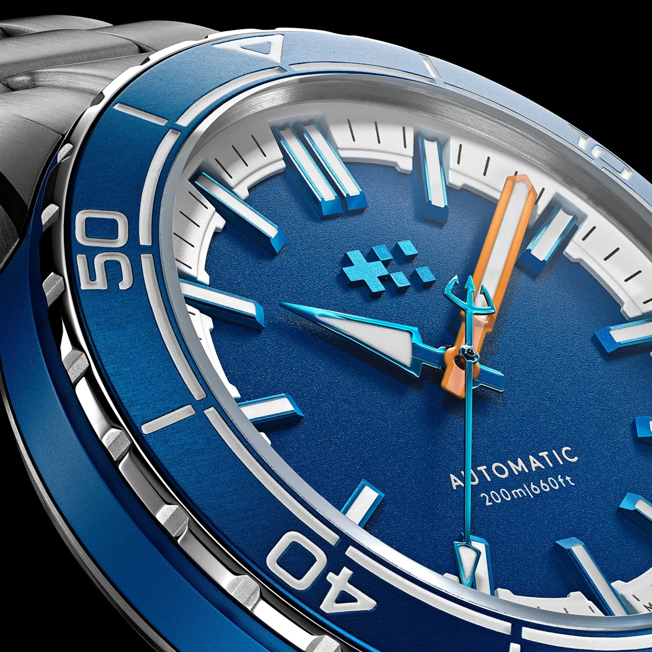 Christopher Ward C60 Trident Reef Otomatik Helio Blue C6044A3H31S0BB0RY detay görseli 2