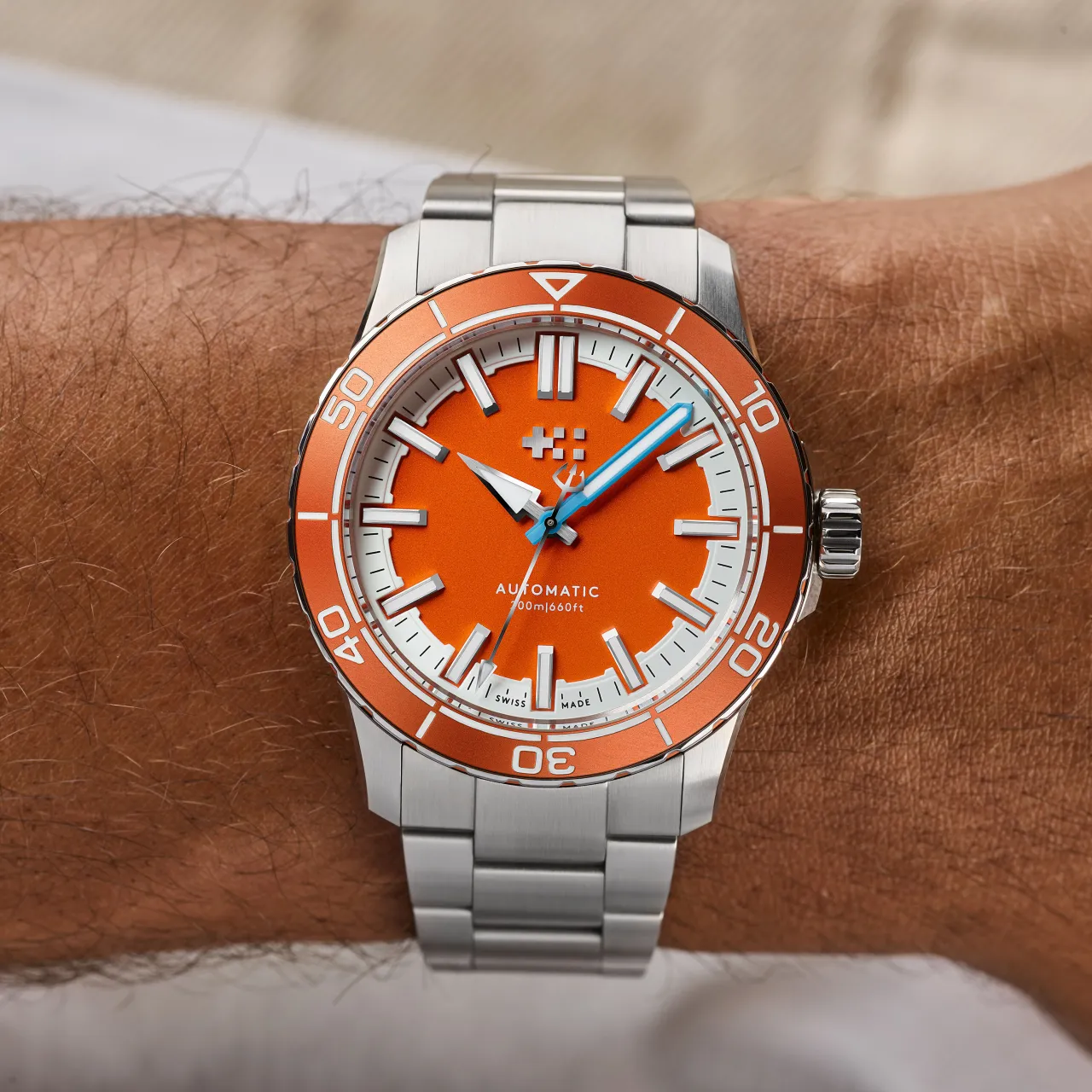 Christopher Ward C60 Trident Reef Otomatik Tuba Orange C6044A3H31S0OO0RV detay görseli 1