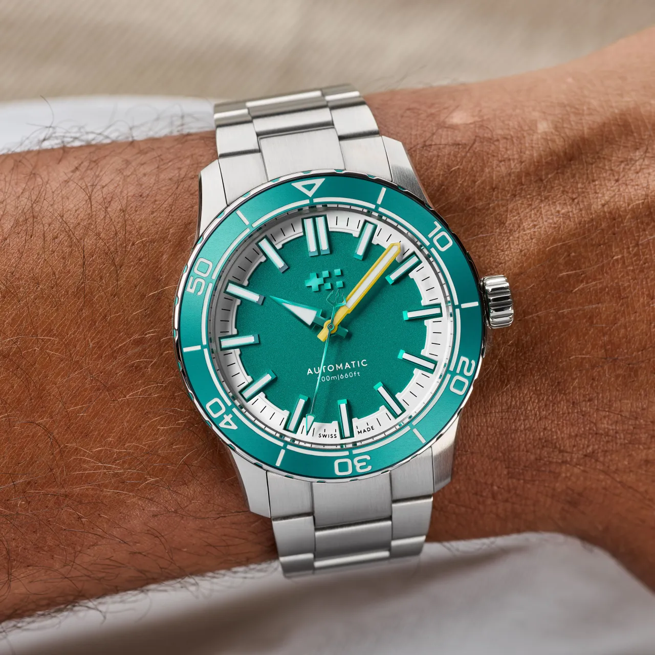 Christopher Ward C60 Trident Reef Otomatik Chalice Green C6044A3H31S0VV0RLB detay görseli 1