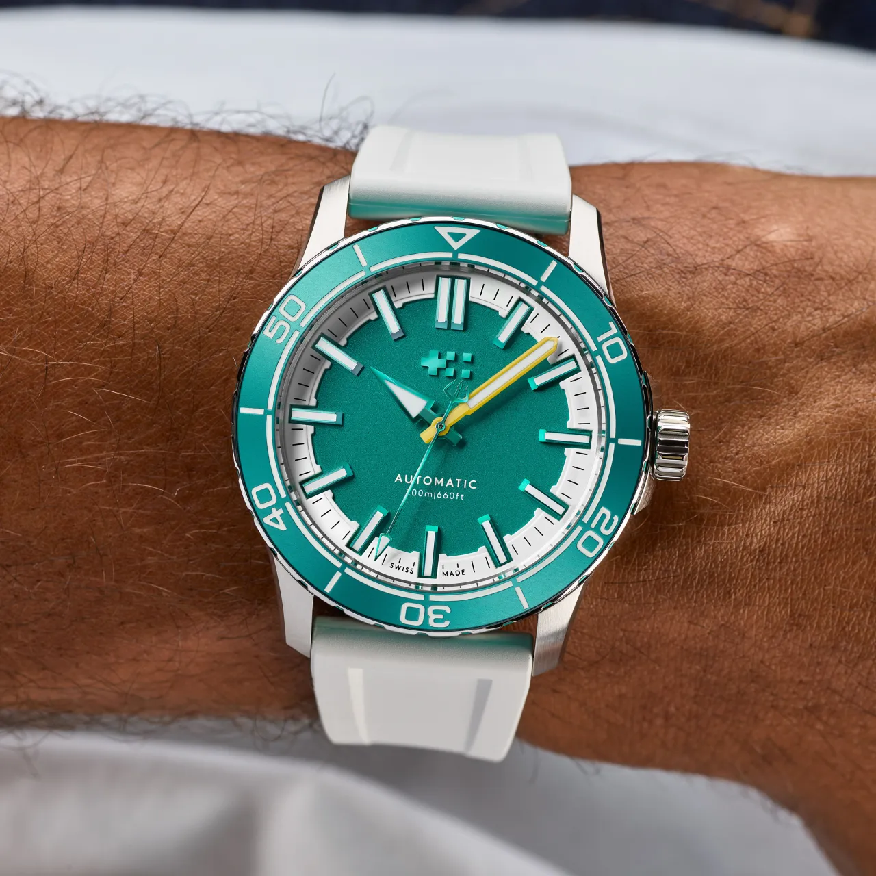Christopher Ward C60 Trident Reef Otomatik Chalice Green C6044A3H31S0VV0RW detay görseli 1