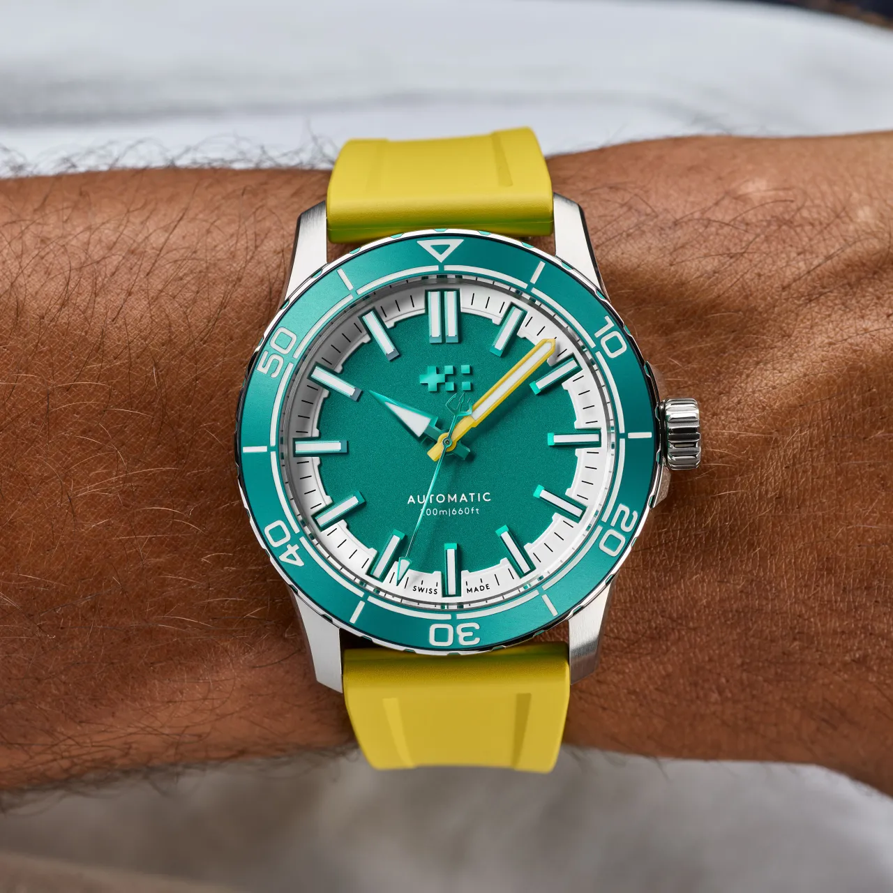 Christopher Ward C60 Trident Reef Otomatik Chalice Green C6044A3H31S0VV0RY detay görseli 1