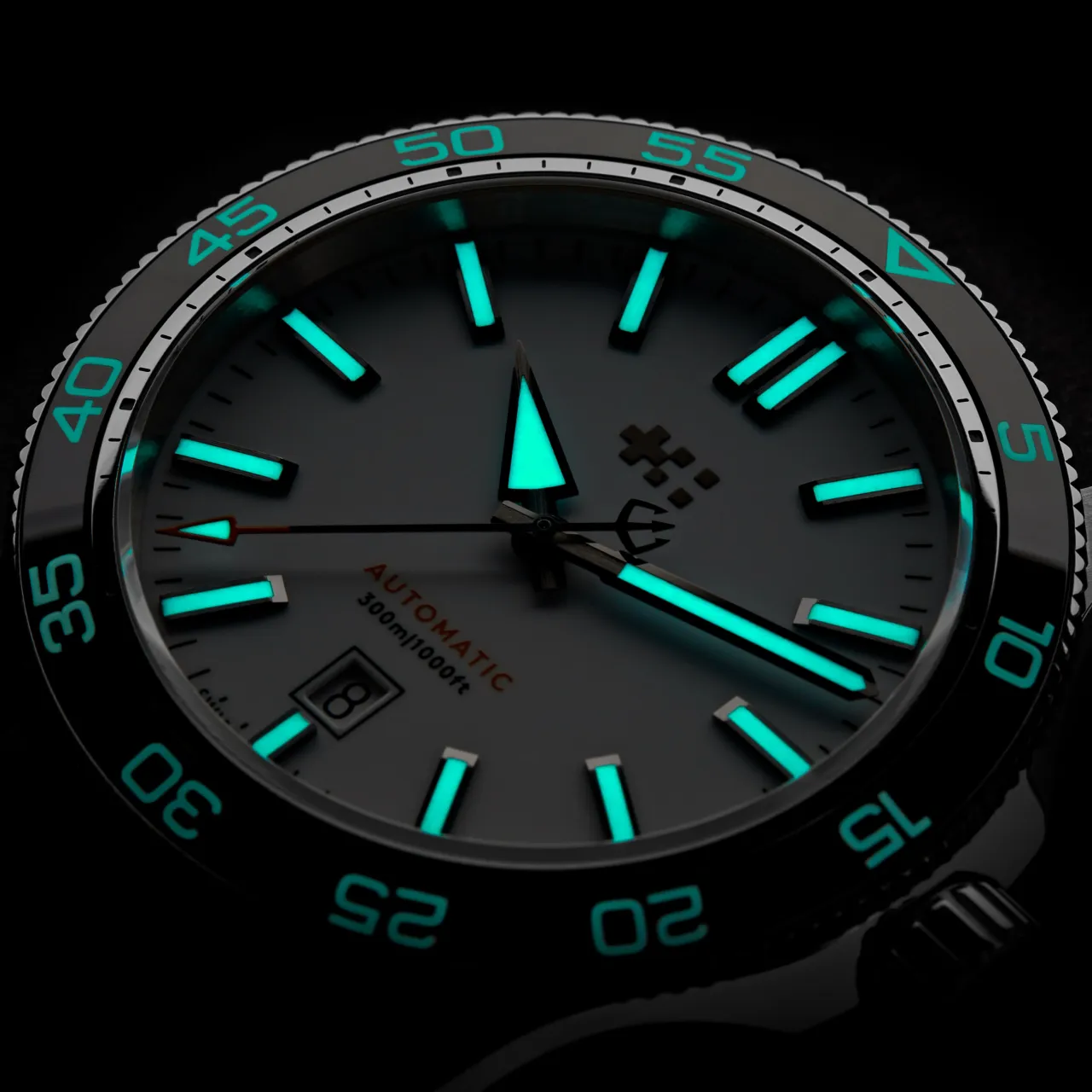 Christopher Ward C60 Trident Pro 300 Otomatik Beyaz C6044ADA31S0KW1RO detay görseli 3