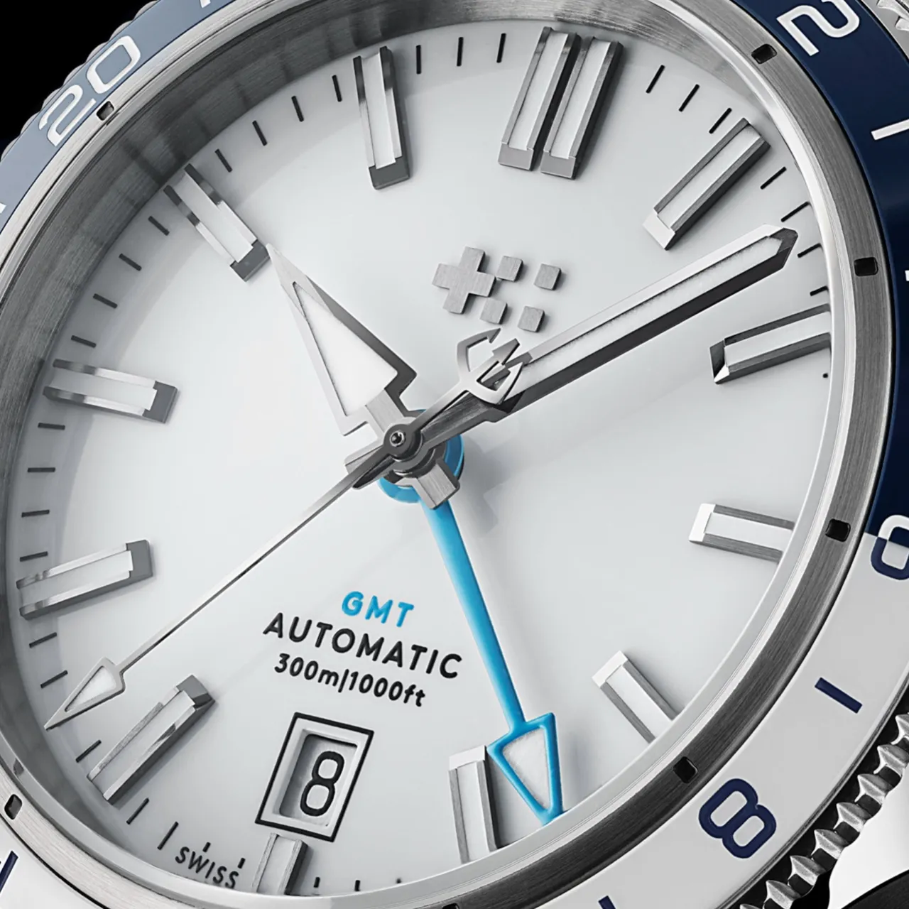 Christopher Ward C60 Trident GMT 300 Otomatik Beyaz C6044AGM31S0BW0B0 detay görseli 4