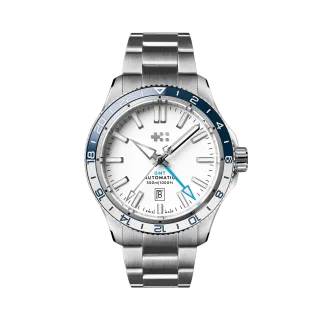 Christopher Ward C60 Trident GMT 300 Otomatik Beyaz C6044AGM31S0BW0B0