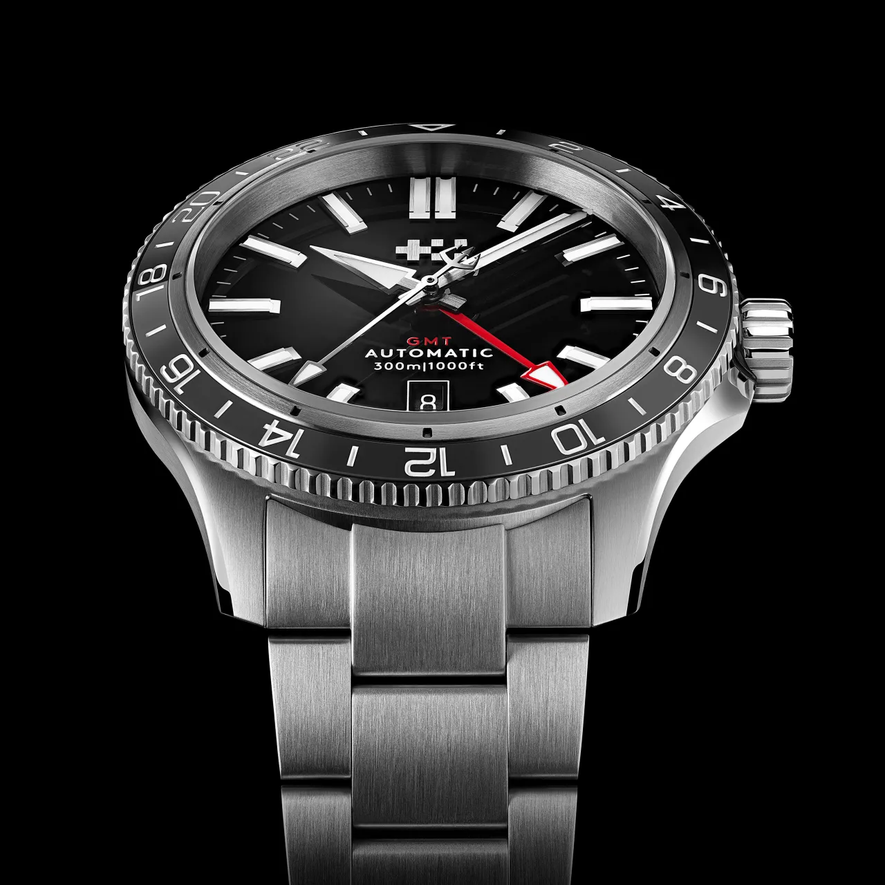Christopher Ward C60 Trident GMT 300 Otomatik Siyah C6044AGM31S0KK0RK detay görseli 5