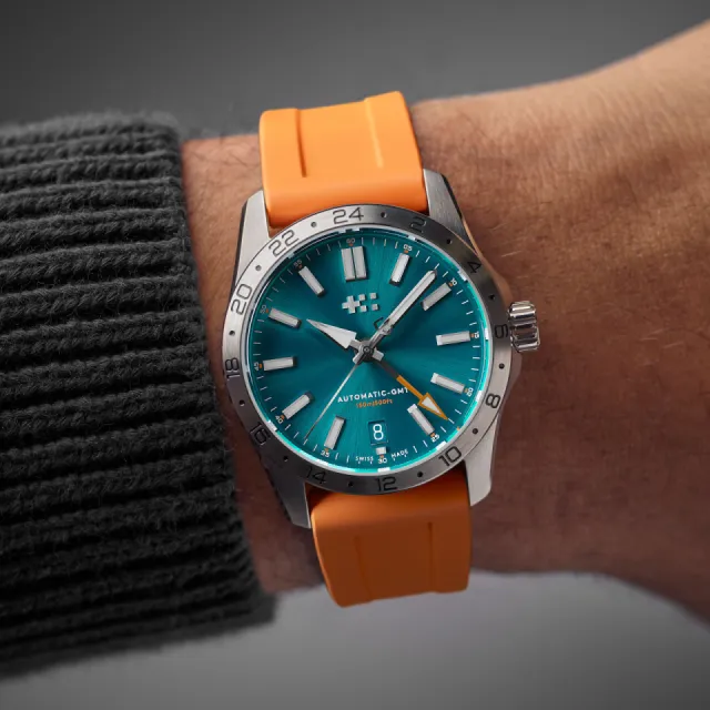 Christopher Ward C63 Sealander GMT Dragonfly Blue Otomatik C6336AGM3S00B4RO Görsel 2