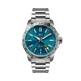 Christopher Ward C63 Sealander GMT Dragonfly Blue/Silver C6339AGM3S00B4B0