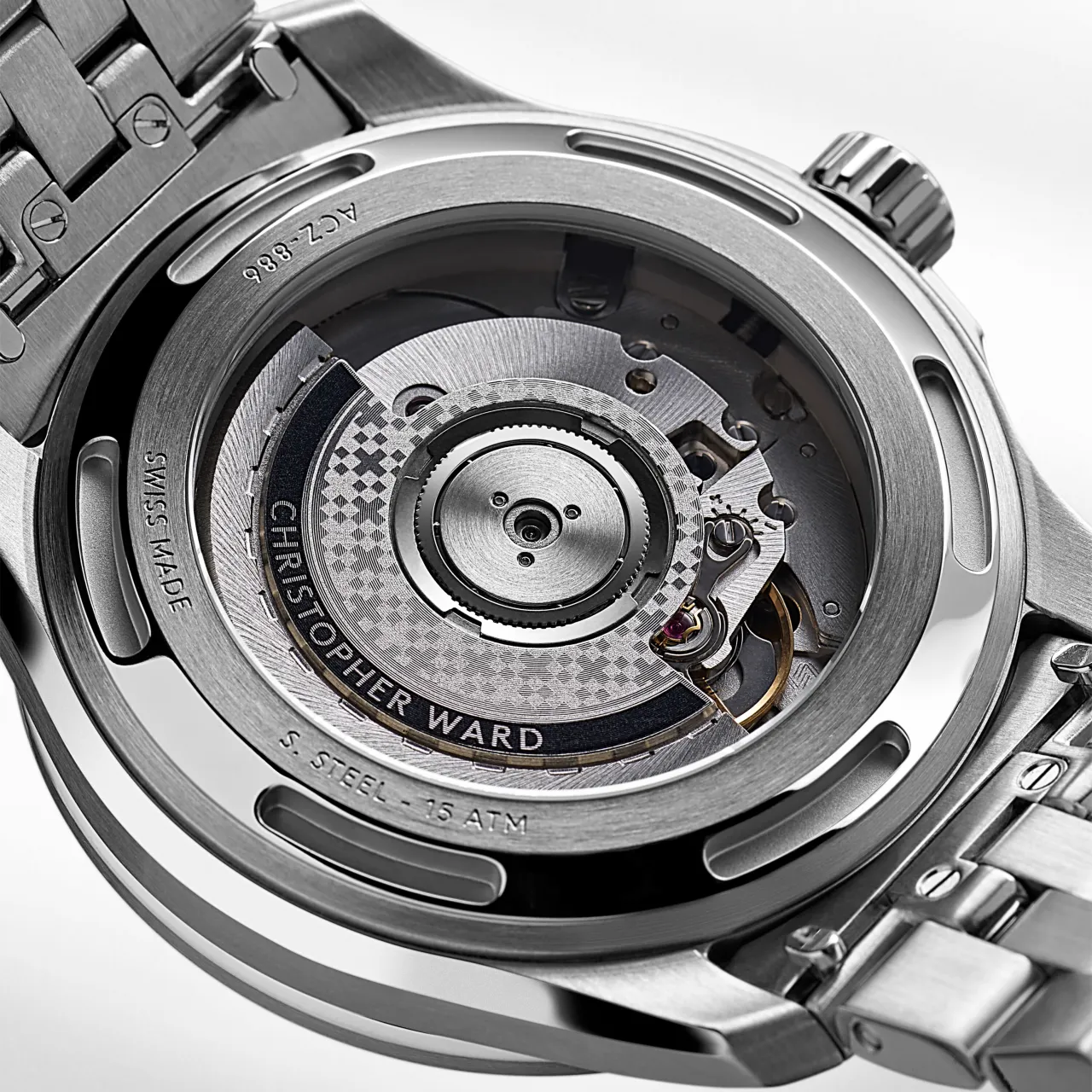Christopher Ward C63 Sealander GMT Otomatik Dragonfly Blue C6339AGM3S00B4B1 detay görseli 3
