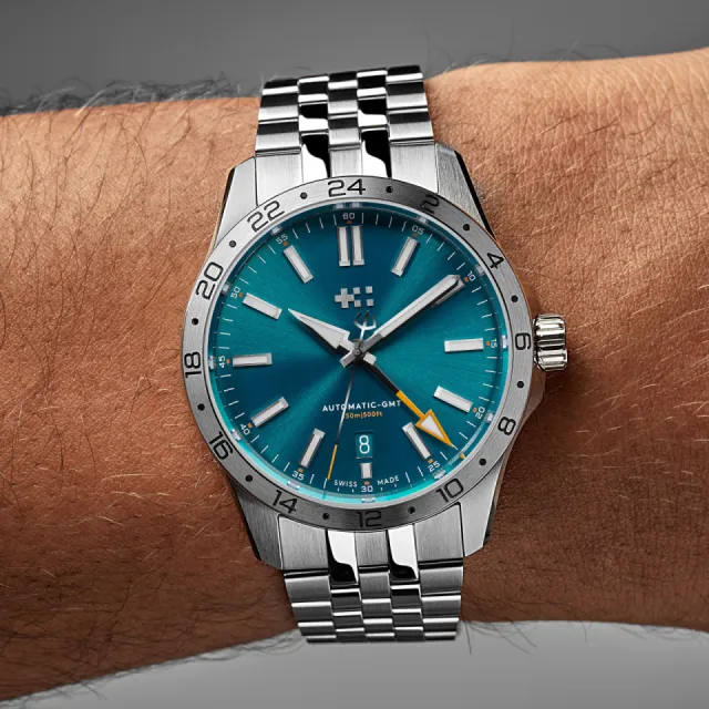Christopher Ward C63 Sealander GMT Otomatik Dragonfly Blue C6339AGM3S00B4B1 Görsel 2