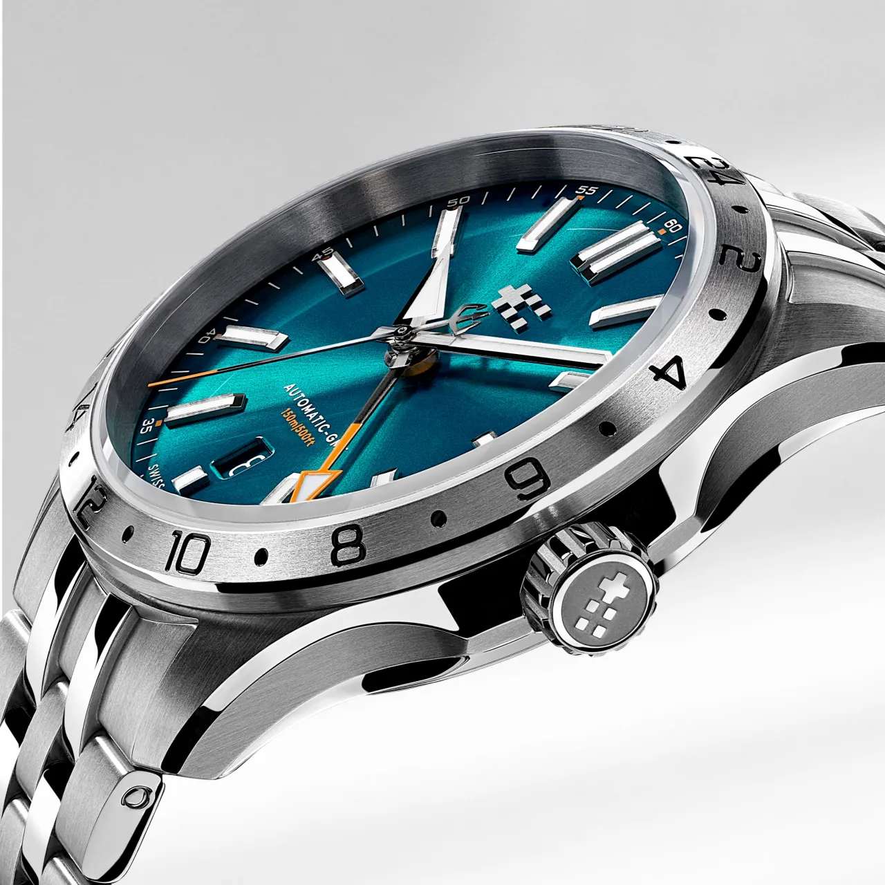 Christopher Ward C63 Sealander GMT Otomatik Dragonfly Blue C6339AGM3S00B4VC detay görseli 4
