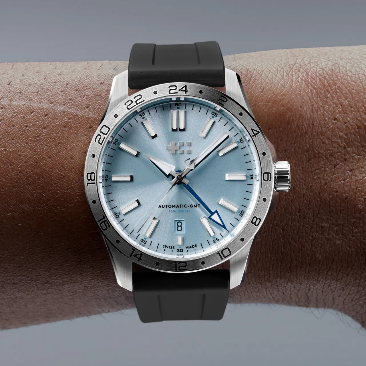 Christopher Ward C63 Sealander GMT Otomatik Air Blue C6339AGM3S00B5RK detay görseli 1