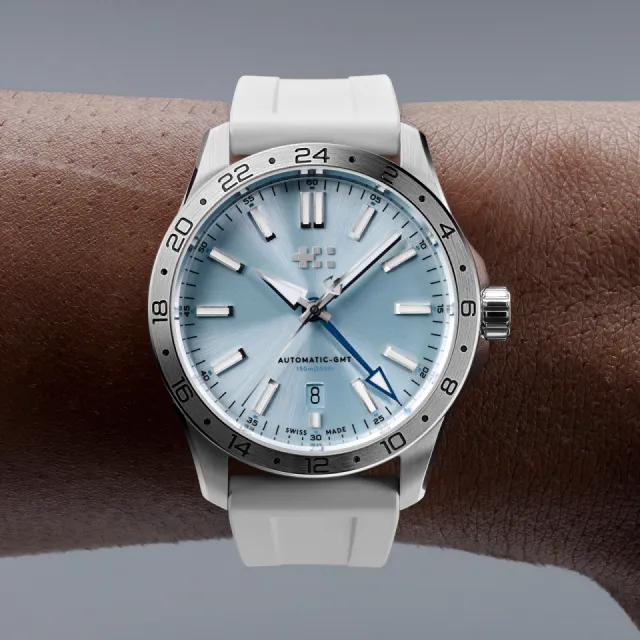 Christopher Ward C63 Sealander GMT Otomatik Air Blue C6339AGM3S00B5RW Görsel 2