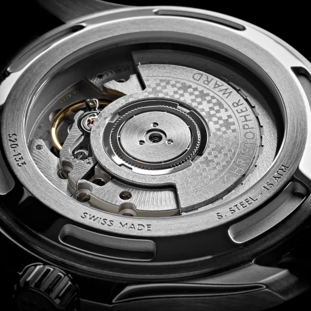 Christopher Ward C63 Sealander GMT Otomatik Siyah C6339AGM3S00K2VK Görsel 6
