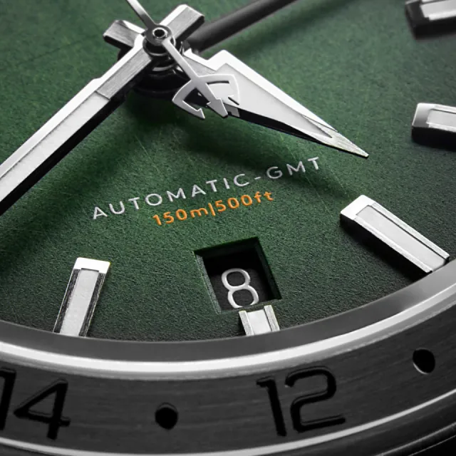 Christopher Ward C63 Sealander GMT Otomatik Hunter Green C6339AGM3S00V2B0 Görsel 5