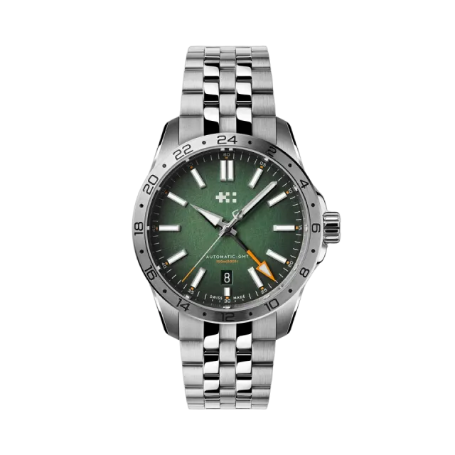Christopher Ward C63 Sealander GMT Otomatik Hunter Green C6339AGM3S00V2B1 Görsel 1