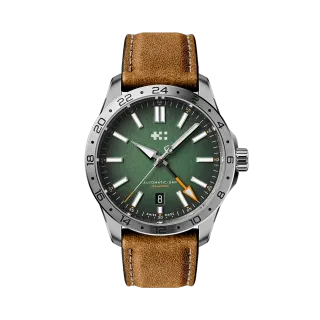 Christopher Ward C63 Sealander GMT Otomatik Hunter Green C6339AGM3S00V2VC