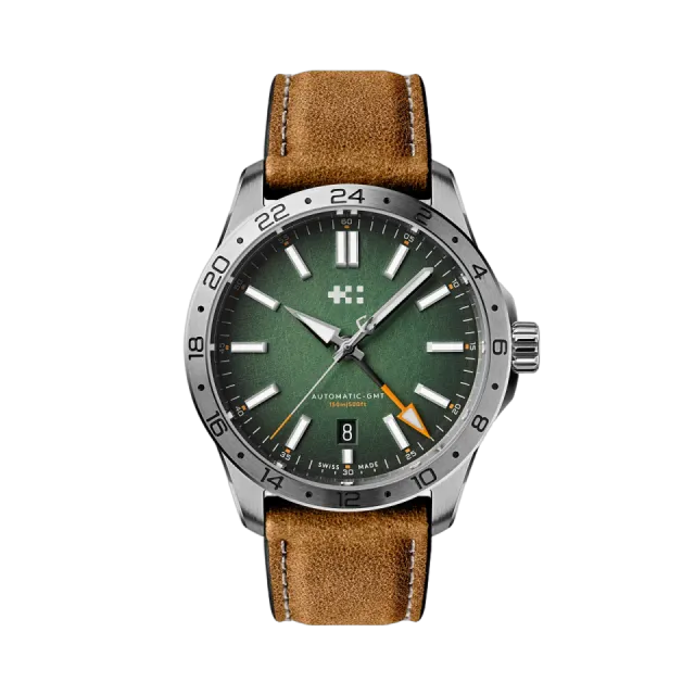 Christopher Ward C63 Sealander GMT Otomatik Hunter Green C6339AGM3S00V2VC Görsel 1