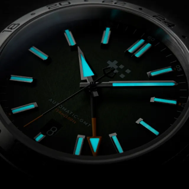 Christopher Ward C63 Sealander GMT Otomatik Hunter Green C6339AGM3S00V2VC Görsel 7