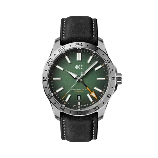 Christopher Ward C63 Sealander GMT Hunter Green/Silver C6339AGM3S00V2VK