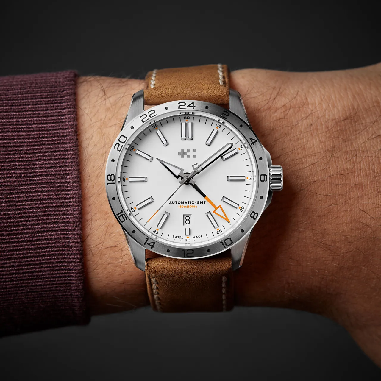 Christopher Ward C63 Sealander GMT Otomatik Beyaz C6339AGM3S00W2VC detay görseli 1