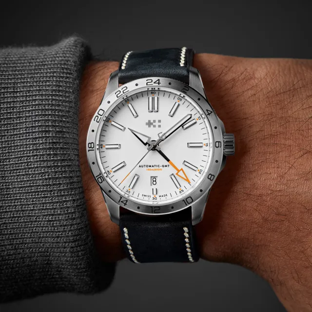 Christopher Ward C63 Sealander GMT Otomatik Beyaz C6339AGM3S00W2VK Görsel 2