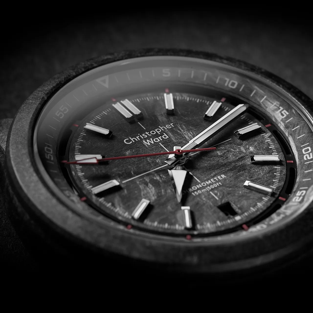 Christopher Ward C63 Colchester Otomatik Siyah C6341ADA3C00C0HK detay görseli 2
