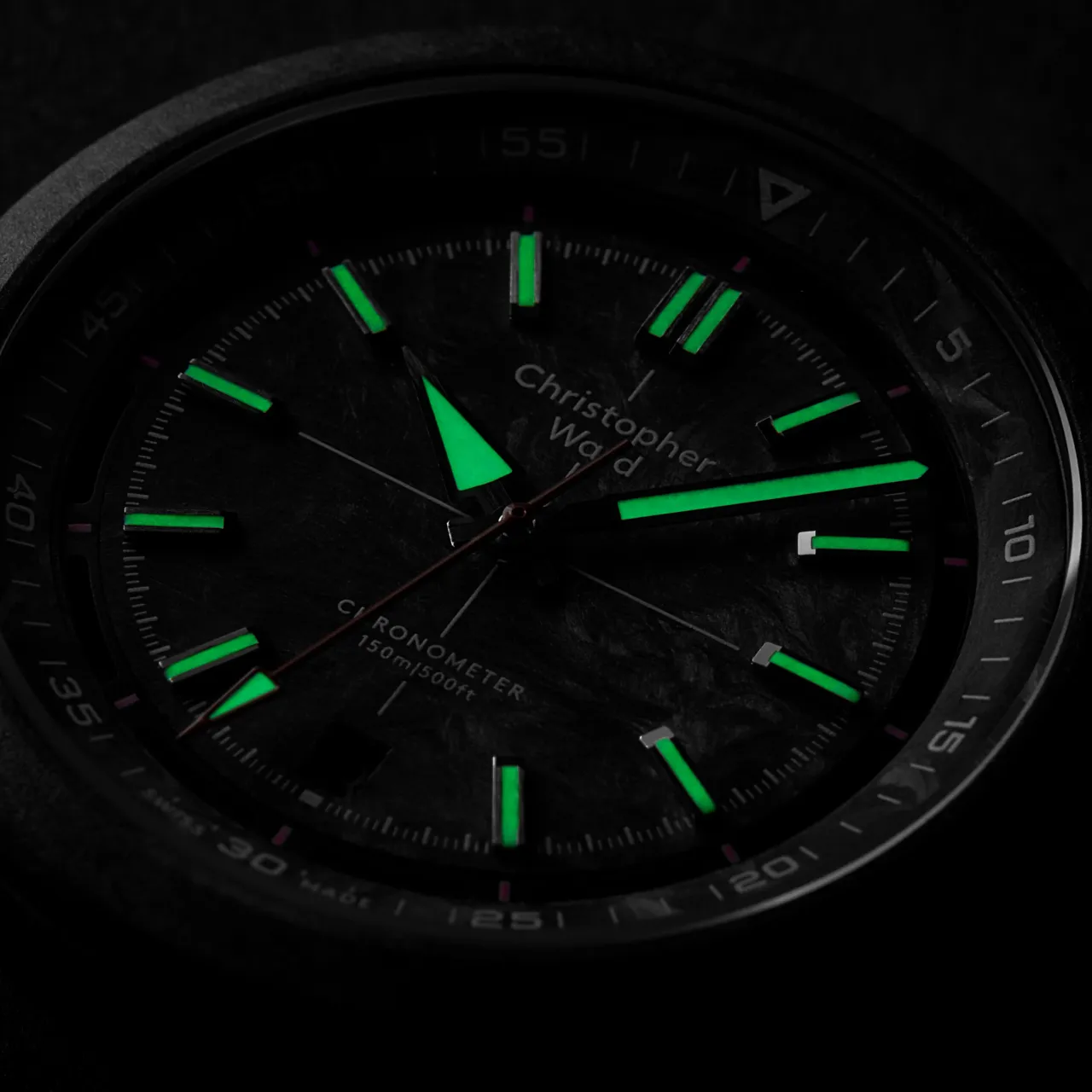Christopher Ward C63 Colchester Otomatik Siyah C6341ADA3C00C0TM detay görseli 5
