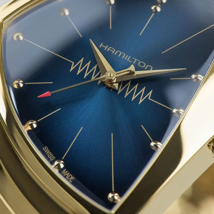 Hamilton Ventura Quartz Mavi H24301141 detay görseli 2