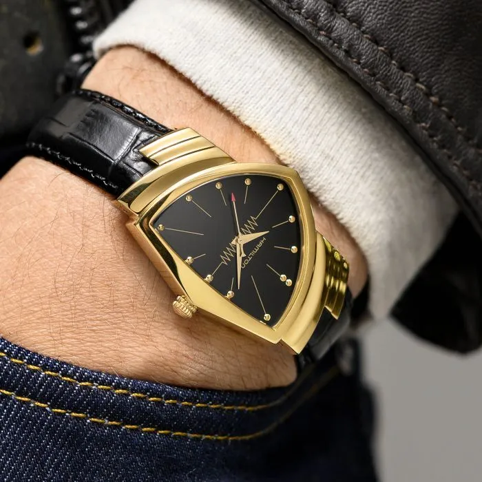Hamilton Ventura Quartz Siyah H24301731 detay görseli 1