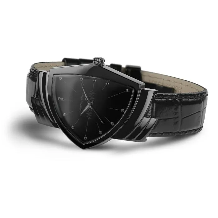 Hamilton Ventura Quartz Siyah H24401731 detay görseli 3