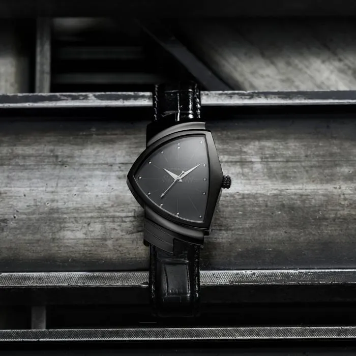 Hamilton Ventura Quartz Siyah H24401731 detay görseli 4