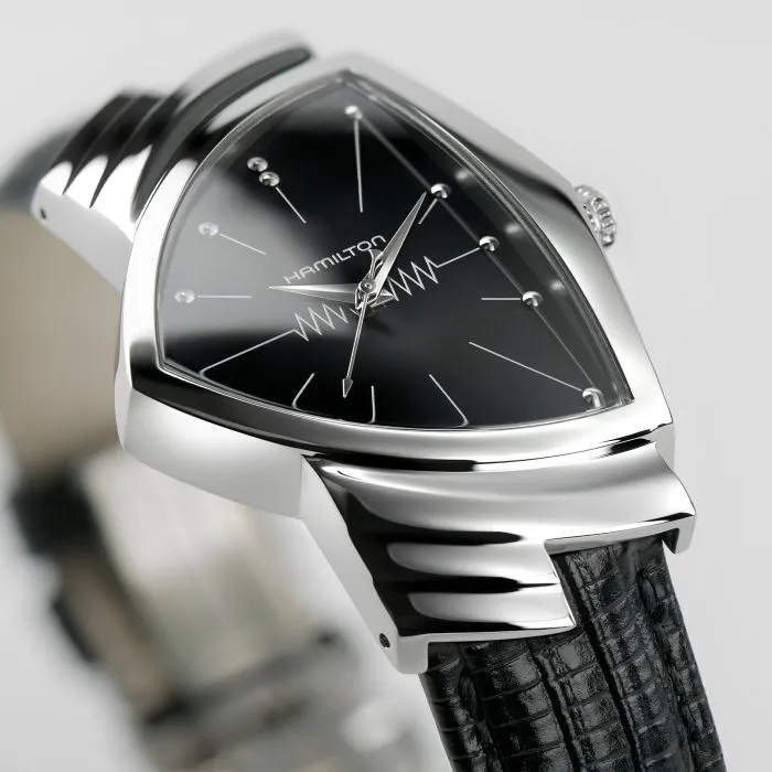 Hamilton Ventura Quartz Siyah H24411732 detay görseli 3