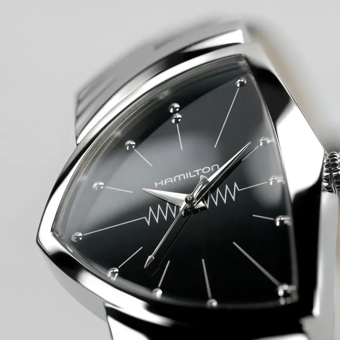 Hamilton Ventura Quartz Siyah H24411732 detay görseli 4