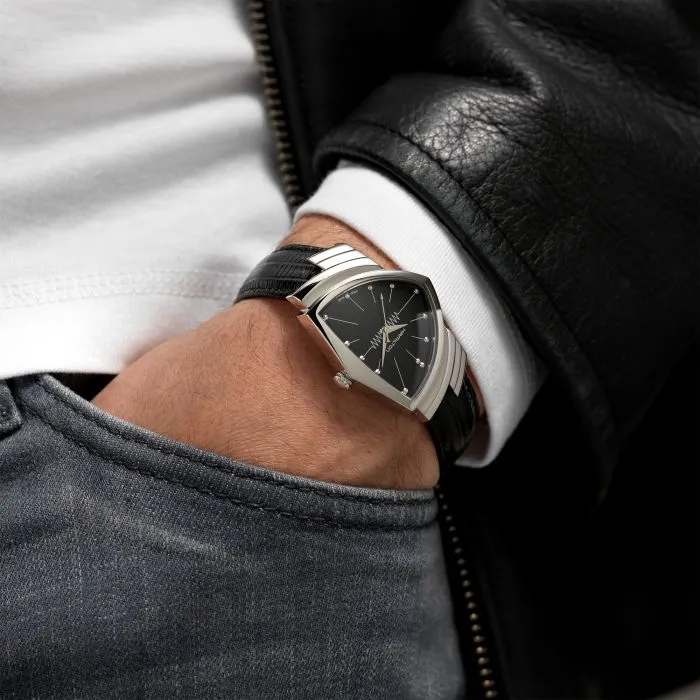Hamilton Ventura Quartz Siyah H24411732 detay görseli 5