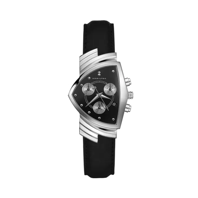 Hamilton Ventura Chrono Quartz Siyah H24412732 Görsel 1