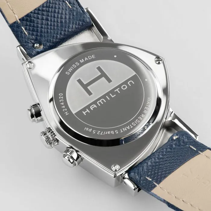 Hamilton Ventura Chrono Quartz Mavi H24432941 detay görseli 3