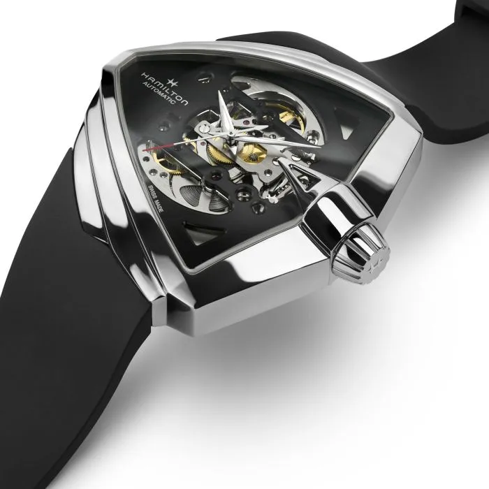 Hamilton Ventura XXL Skeleton Otomatik Siyah H24625330 detay görseli 1