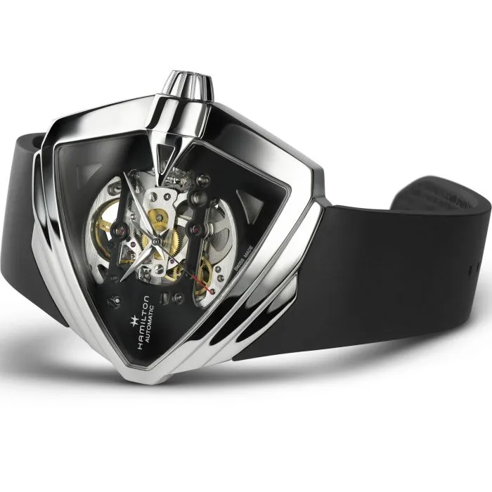 Hamilton Ventura XXL Skeleton Otomatik Siyah H24625330 detay görseli 2