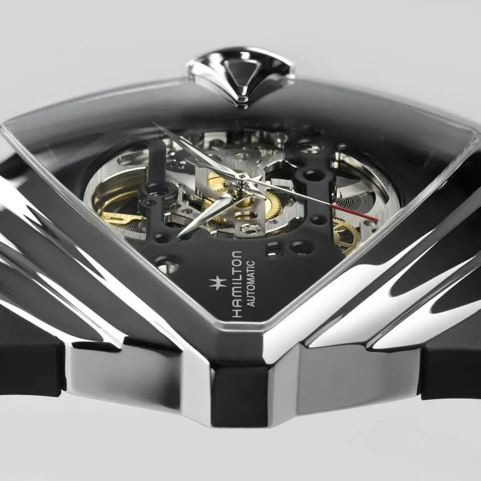 Hamilton Ventura XXL Skeleton Otomatik Siyah H24625330 detay görseli 3